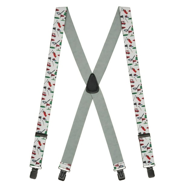 Ascentix Mens Elastic Stripe Dress Button-End Suspenders Ascentix Mens Elastic Stripe Dress Button-End Suspenders
